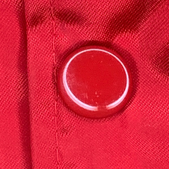 Vtg 90s Post Cereal Auburn Mens Size L Red Satin Nylon Employee Jacket USA Made - Picture 4 of 6